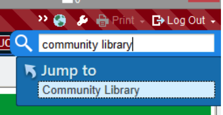 search Community Library